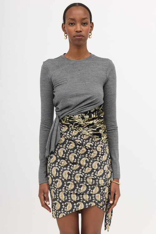 Altuzarra Wool & Silk Draped Hybrid Dress