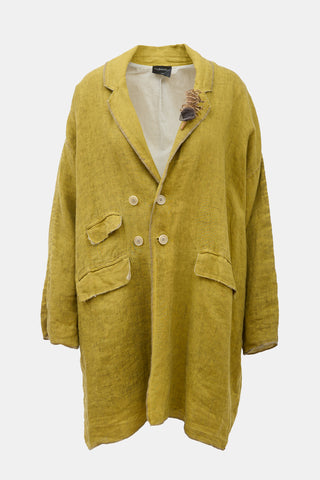 Umit Unal Linen Feather Coat