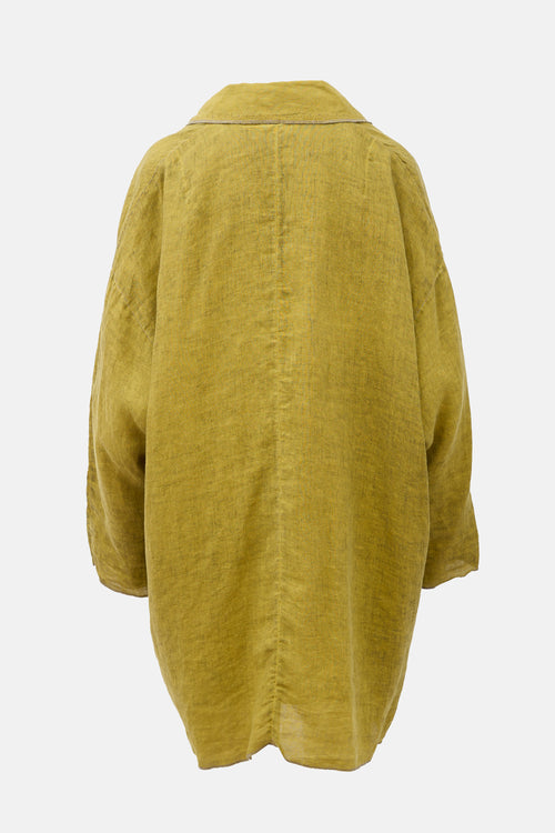 Umit Unal Linen Feather Coat