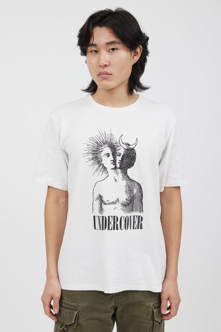 Undercover White Angel & Devil Logo T-shirt