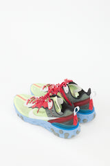 Undercover X Nike Green & Multicolour Mesh React Element 87 Sneaker