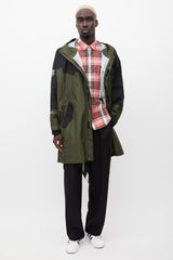 Undercover X The North Face Green & Black Oversized Jacket