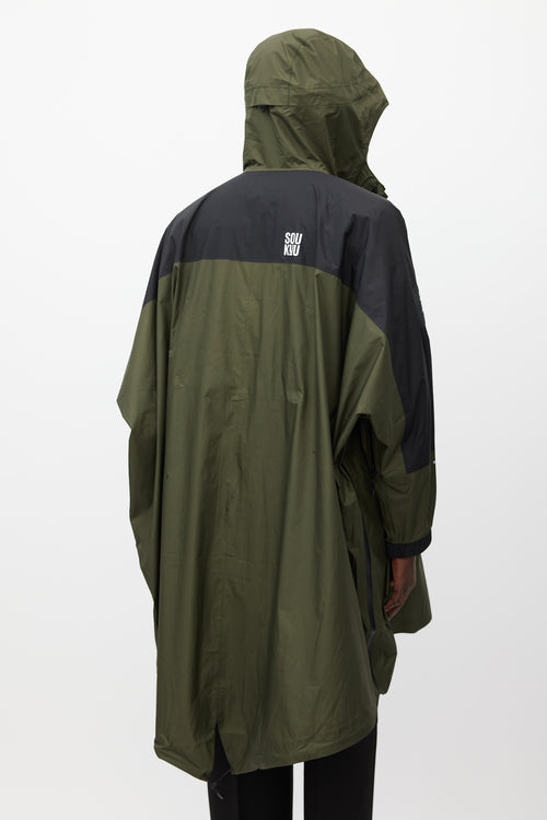 Undercover X The North Face Green & Black Oversized Jacket