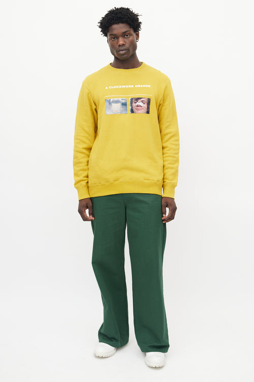 Undercover Yellow & Multicolour A Clockwork Orange Sweatshirt
