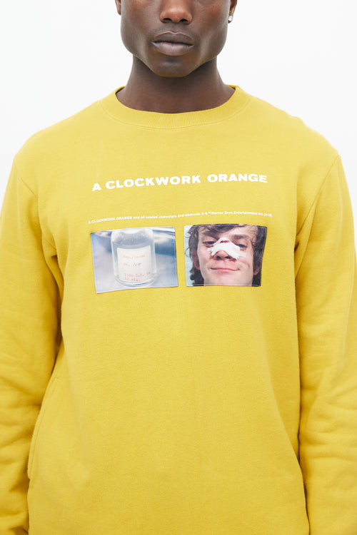 Undercover Yellow & Multicolour A Clockwork Orange Sweatshirt