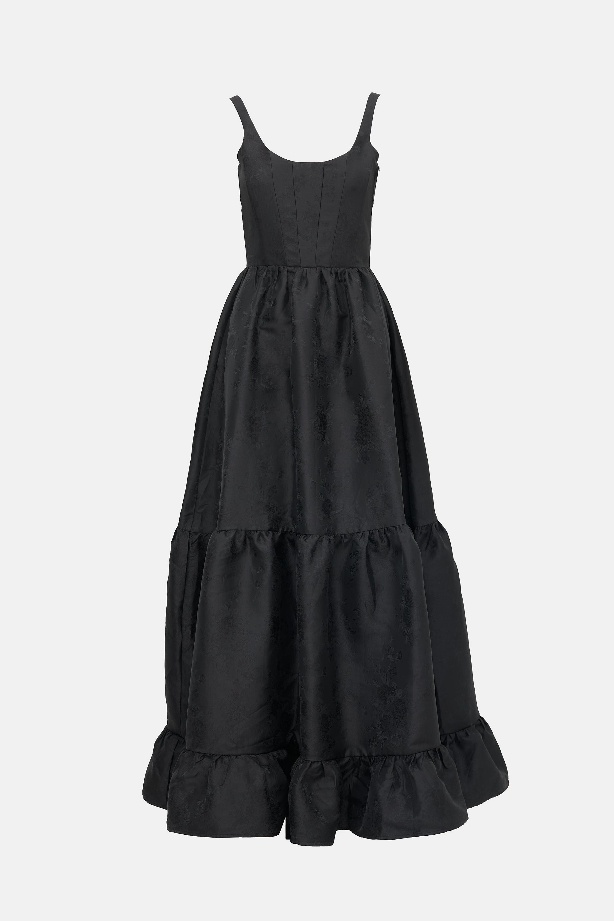 V Chapman // Jacquard Tiered Maxi Dress – VSP Consignment