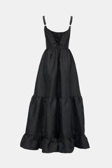 V Chapman Jacquard Tiered Maxi Dress