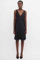 Valentino Wool & Silk Bow Dress