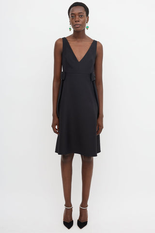 Valentino Wool & Silk Bow Dress