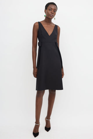 Valentino Wool & Silk Bow Dress