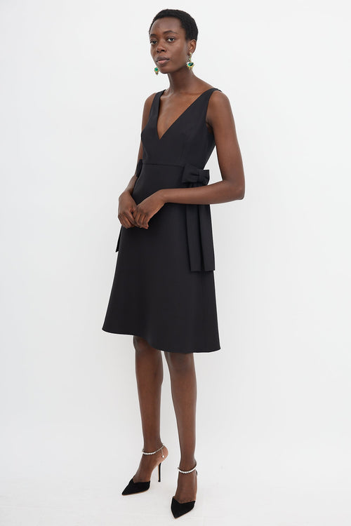 Valentino Wool & Silk Bow Dress