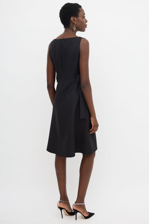 Valentino Wool & Silk Bow Dress