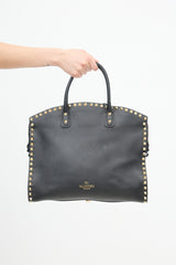 Valentino Leather Rockstud Dome Bag