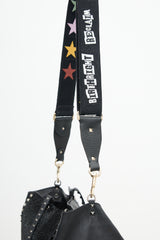 Valentino Leather & Crystal Rockstud Bag