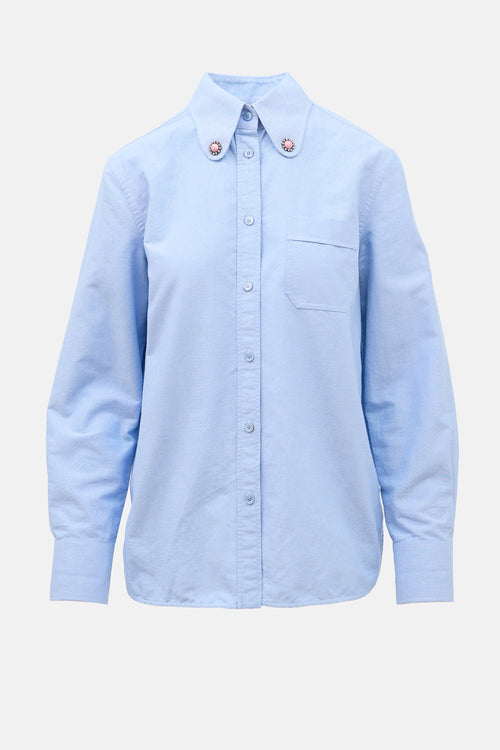 Valentino Chambray Embellished Shirt
