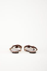 Valentino Leather Roman Stud Slide