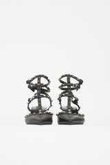 Valentino Leather Strappy Rockstud Pump