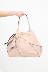 Valentino Leather Bow Tote Bag