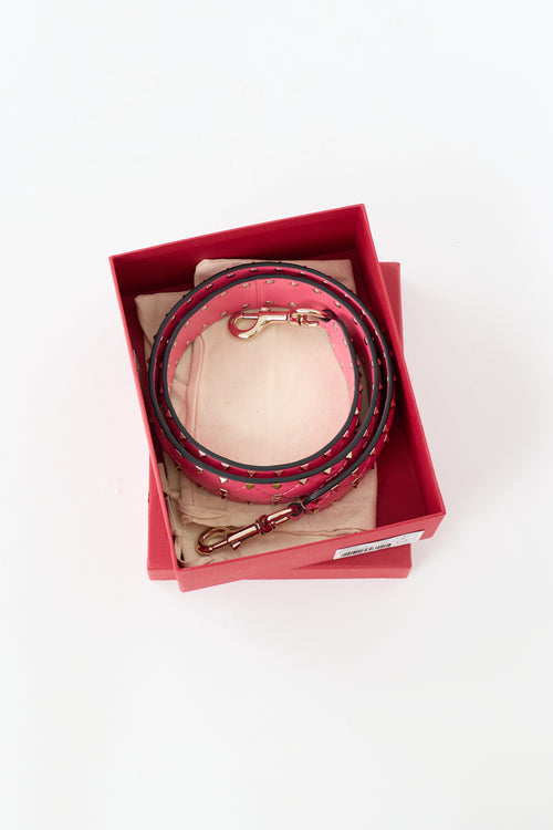 Valentino Leather & Rockstud Bag Strap