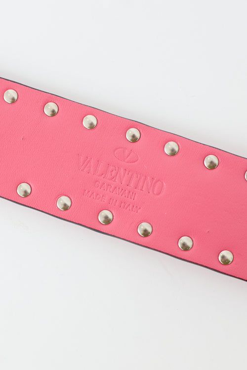 Valentino Leather & Rockstud Bag Strap