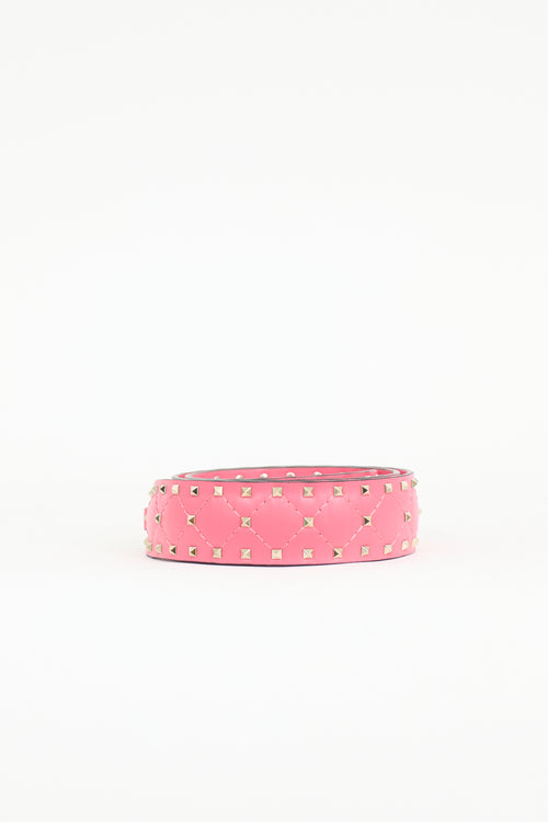 Valentino Leather & Rockstud Bag Strap