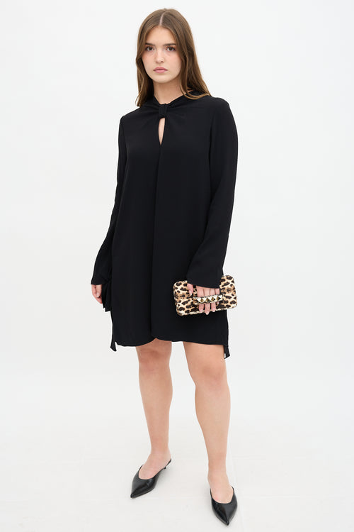 Valentino Printed Hair Chain Clutch Bag