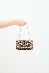 Valentino Printed Hair Chain Clutch Bag