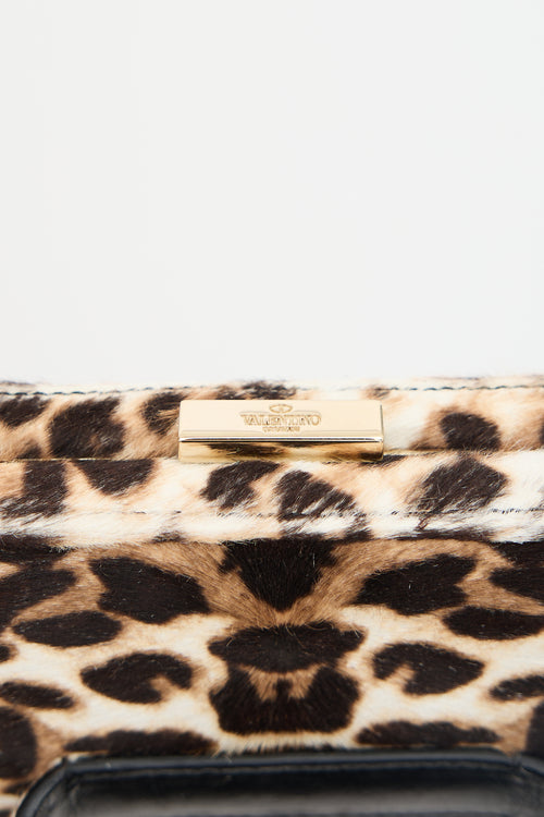 Valentino Printed Hair Chain Clutch Bag