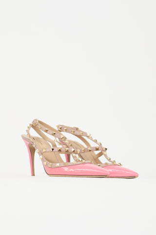 Valentino Patent Leather Rockstud Pump