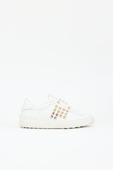 Valentino Leather Untitled Rockstud Sneaker