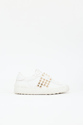 Valentino Leather Untitled Rockstud Sneaker