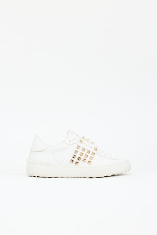 Valentino Leather Untitled Rockstud Sneaker