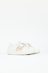 Valentino Leather Untitled Rockstud Sneaker