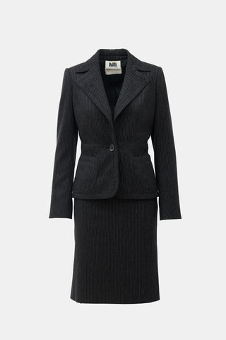 Valentino Roma Wool Pinstripe Suit