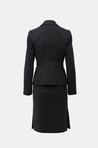 Valentino Roma Wool Pinstripe Suit