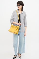 Valextra Textured Leather B-Cube Bag