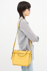 Valextra Textured Leather B-Cube Bag