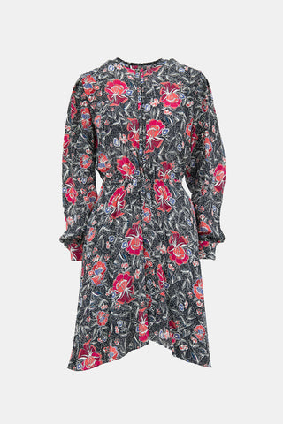 Isabel Marant Étoile Silk Floral Yandra Dress