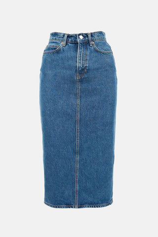 Reformation Denim Jayde Midi Skirt