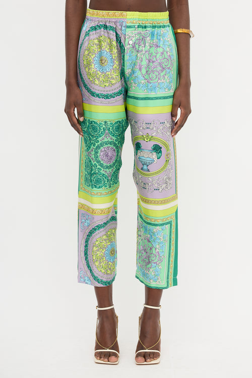Versace Silk Printed Trouser