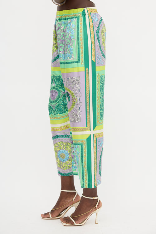 Versace Silk Printed Trouser