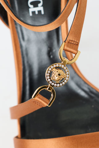 Versace Satin Medusa Heel