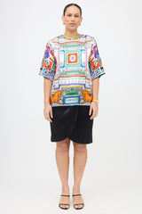 Versace Silk Print Blouse