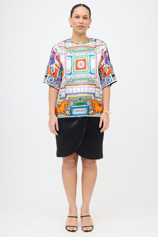 Versace Silk Print Blouse