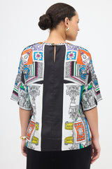 Versace Silk Print Blouse