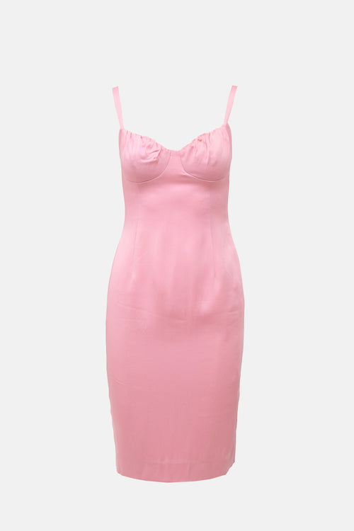 Versus Vintage Satin Midi Dress