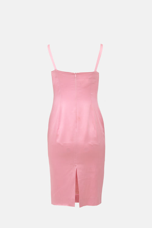 Versus Vintage Satin Midi Dress