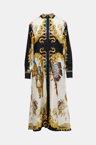 Versace SS 2018 Silk Printed Dress