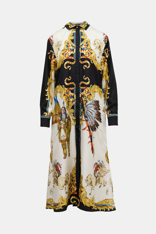 Versace SS 2018 Silk Printed Dress