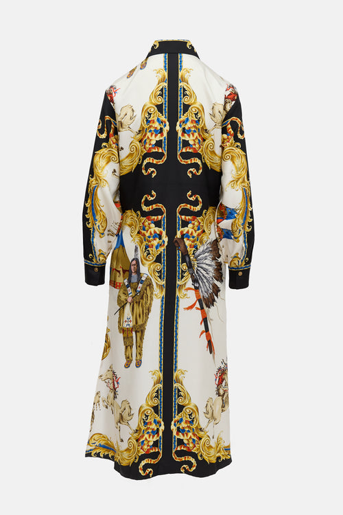 Versace SS 2018 Silk Printed Dress